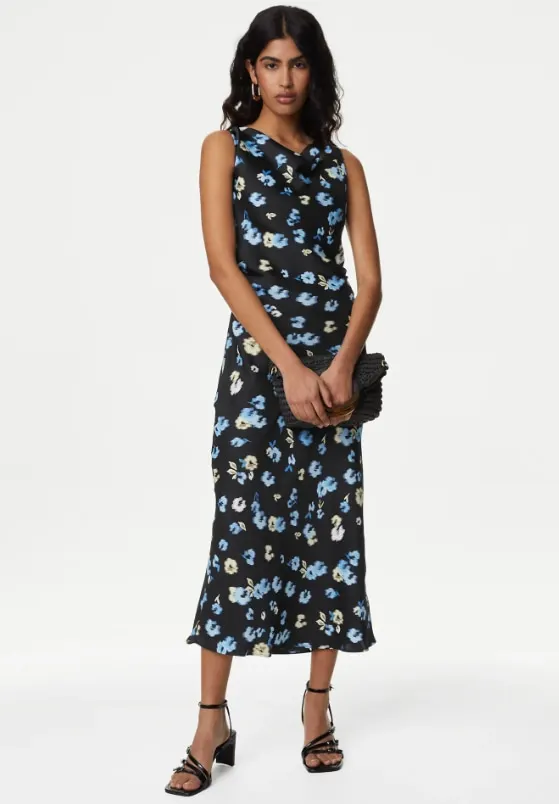 marks and spencer floral dress