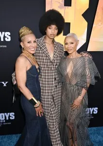 Gammy Norris, Willow Smith and Jada Pinkett Smith at the premiere of 