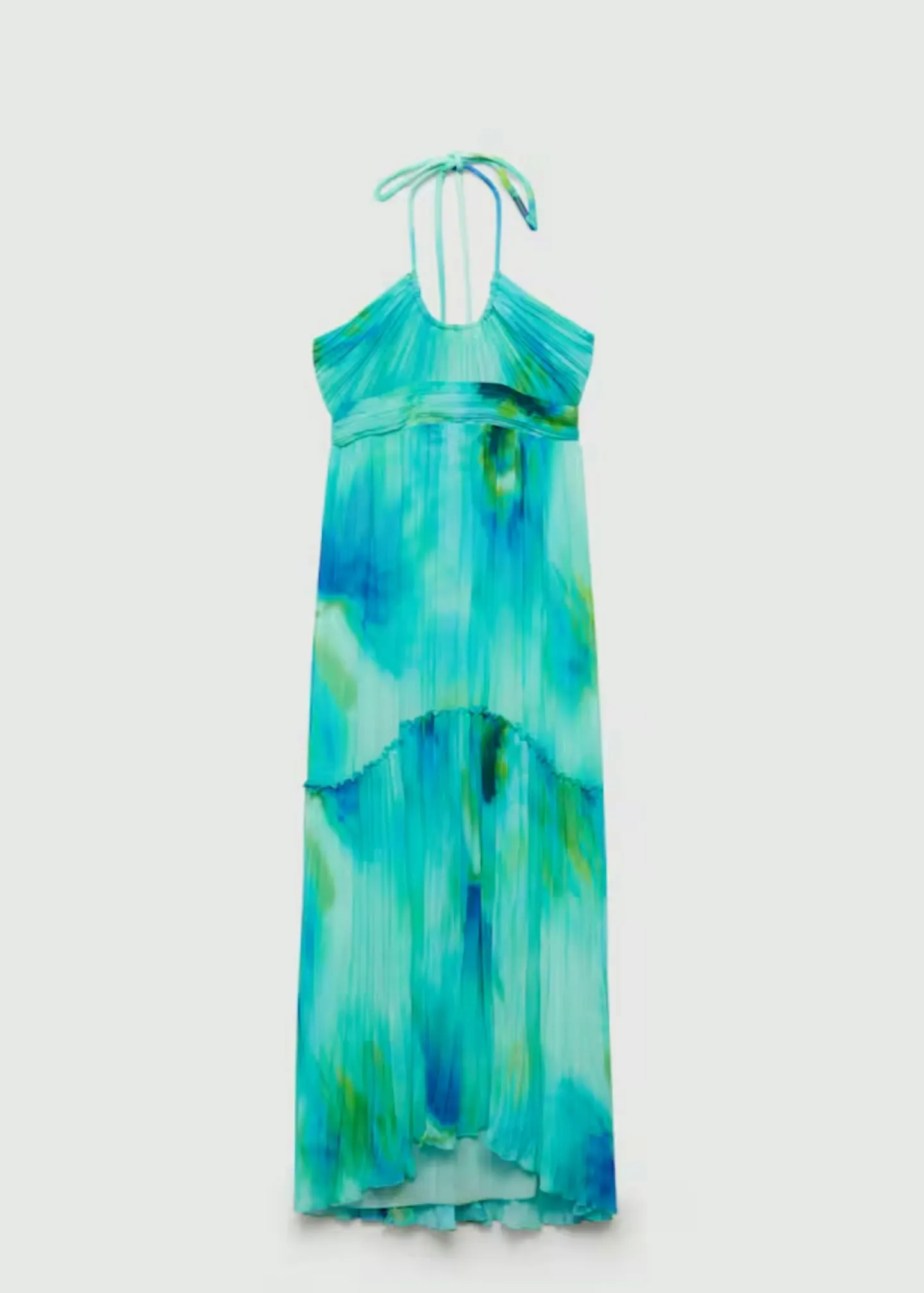 Mango, Printed Halter Gown