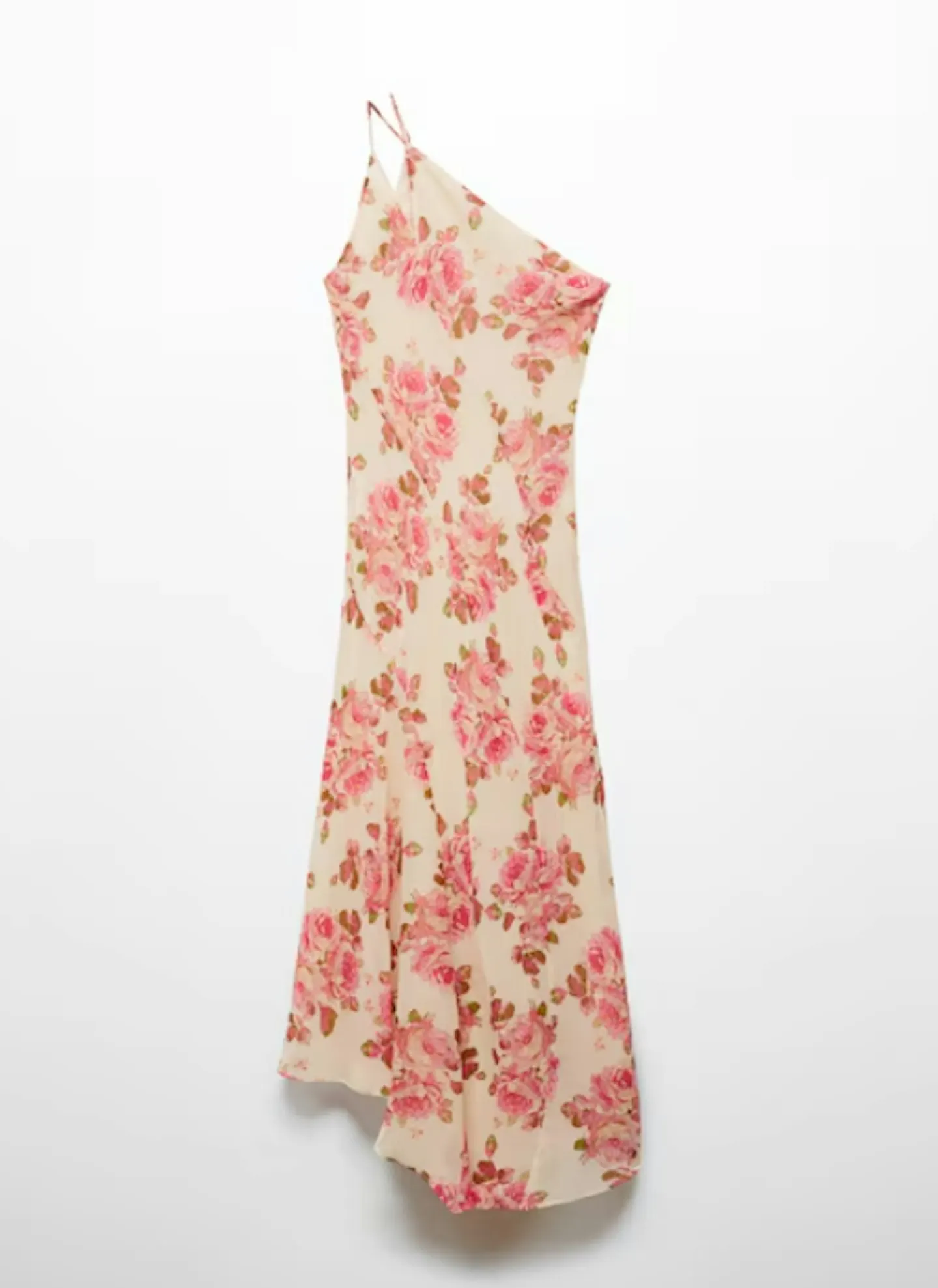 Mango, Asymmetrical Floral Dress