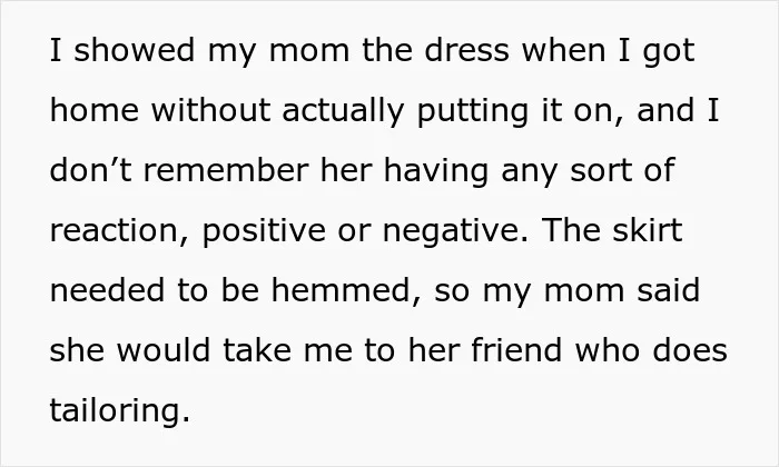 Mom Is Disappointed With Daughter’s Prom Dress, Her Petty Revenge Leaves The Mom Speechless