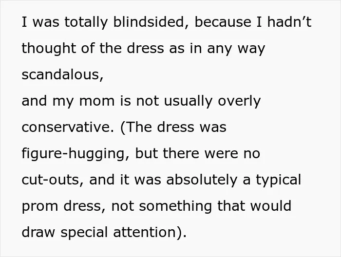 Mom Is Disappointed With Daughter’s Prom Dress, Her Petty Revenge Leaves The Mom Speechless