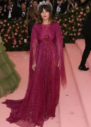 Dakota Johnson attends the 2019 Met Gala celebrating 