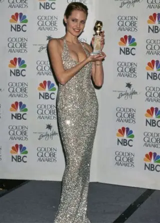 Angelina Jolie at the 56th Golden Globe Awards in California