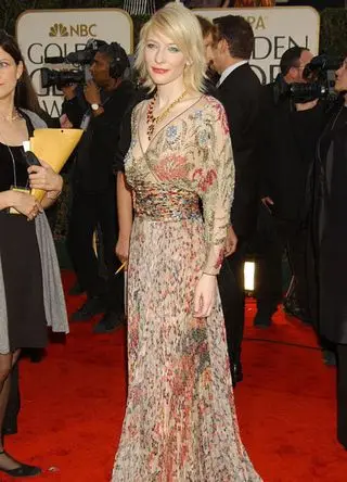 Cate Blanchett at the 2003 Golden Globes in California