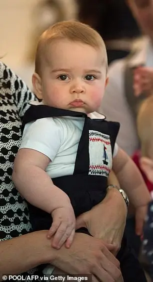 Prince George, then nine-months-old, wore Rachel Riley dungarees on his first official royal engagement in 2014