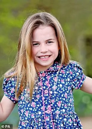 Charlotte captivated the world with her sixth birthday portrait in which she wears Rachel Riley's Floral Button-Front Dress