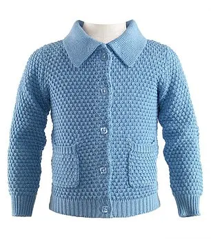 The sky blue design featured a classic collar and patch pockets. The garment now costs £34.50