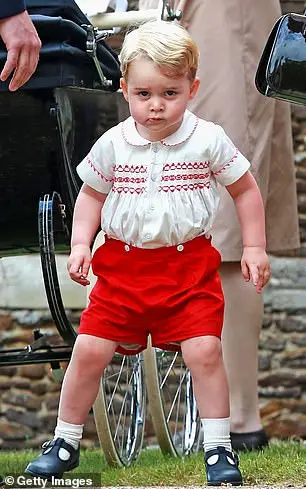 George donned a Smocked Set for Charlotte's christening in 2015