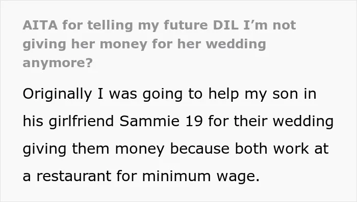 Parent Changes Mind About Paying For Son’s Wedding After The Bride Chooses A $10k Dress