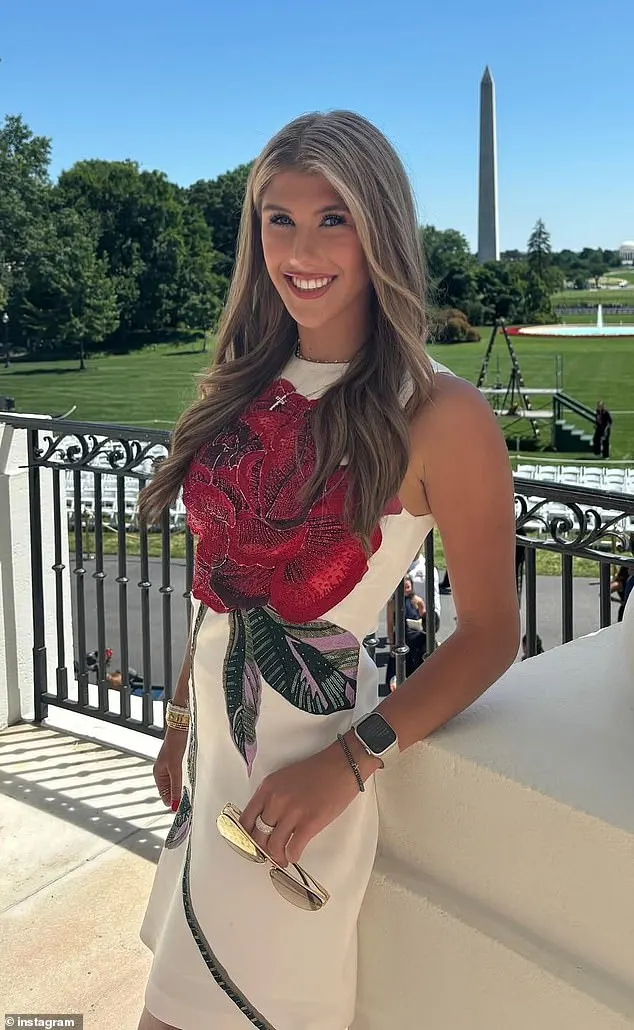 For their visit to President Joe Biden's home, Ava switched into a white gown that contained an enormous rose on the chest area