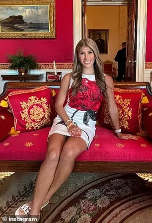 Ava posted snaps that showed her posing all around the White House