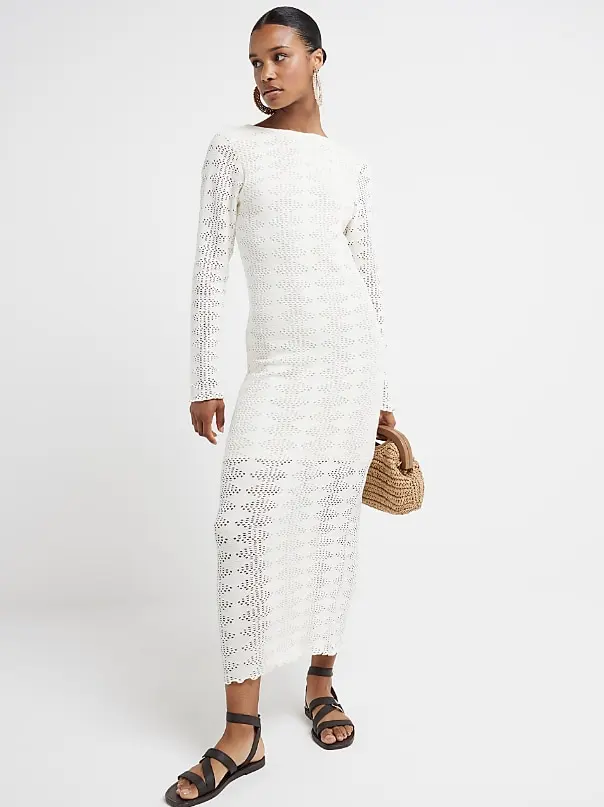 river island crochet dress