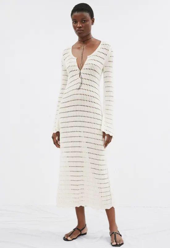 and other stories white crochet dress