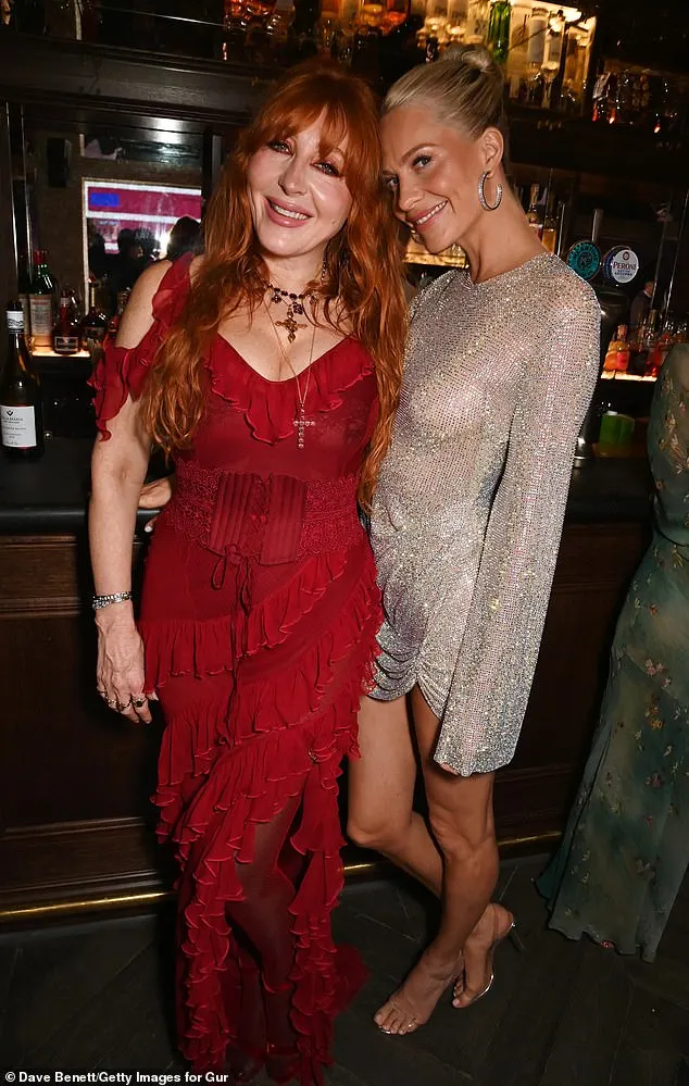 Charlotte Tilbury also arrived for the night of celebration and posed alongside her friend Poppy