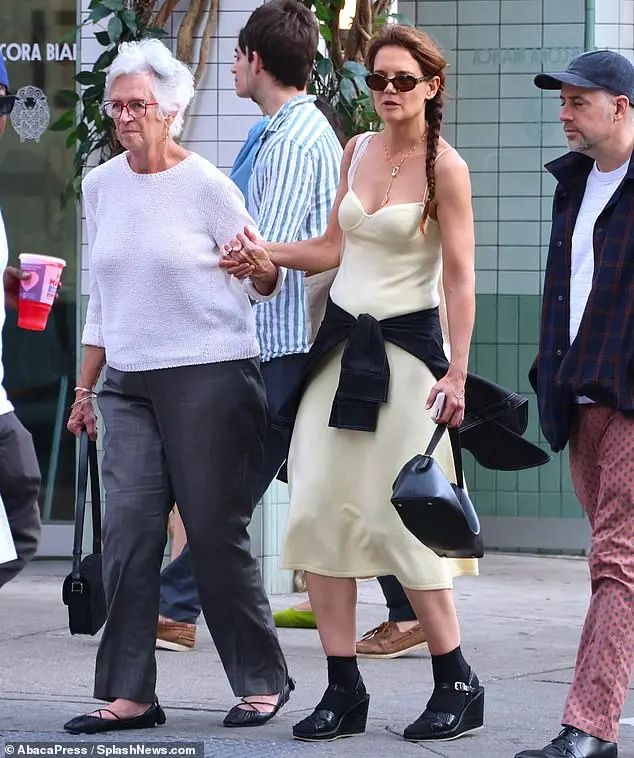 Katie Holmes, 45, put on a chic display as she joined her mother for lunch in New York City on Tuesday