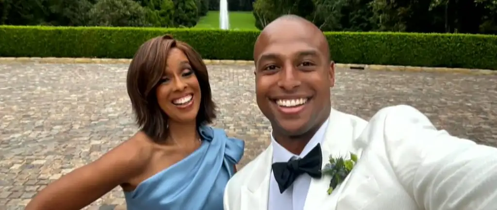 Photo shared by Gayle King on CBS Mornings of her son Will Bumpus Jr's wedding to Elise Smith on June 2.