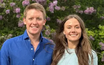 The Duke of Westminster and Olivia Henson's engagement photograph