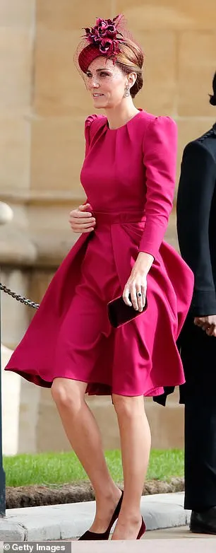 Kate attends the wedding of Princess Eugenie of York and Jack Brooksbank at St George's Chapel in 2018