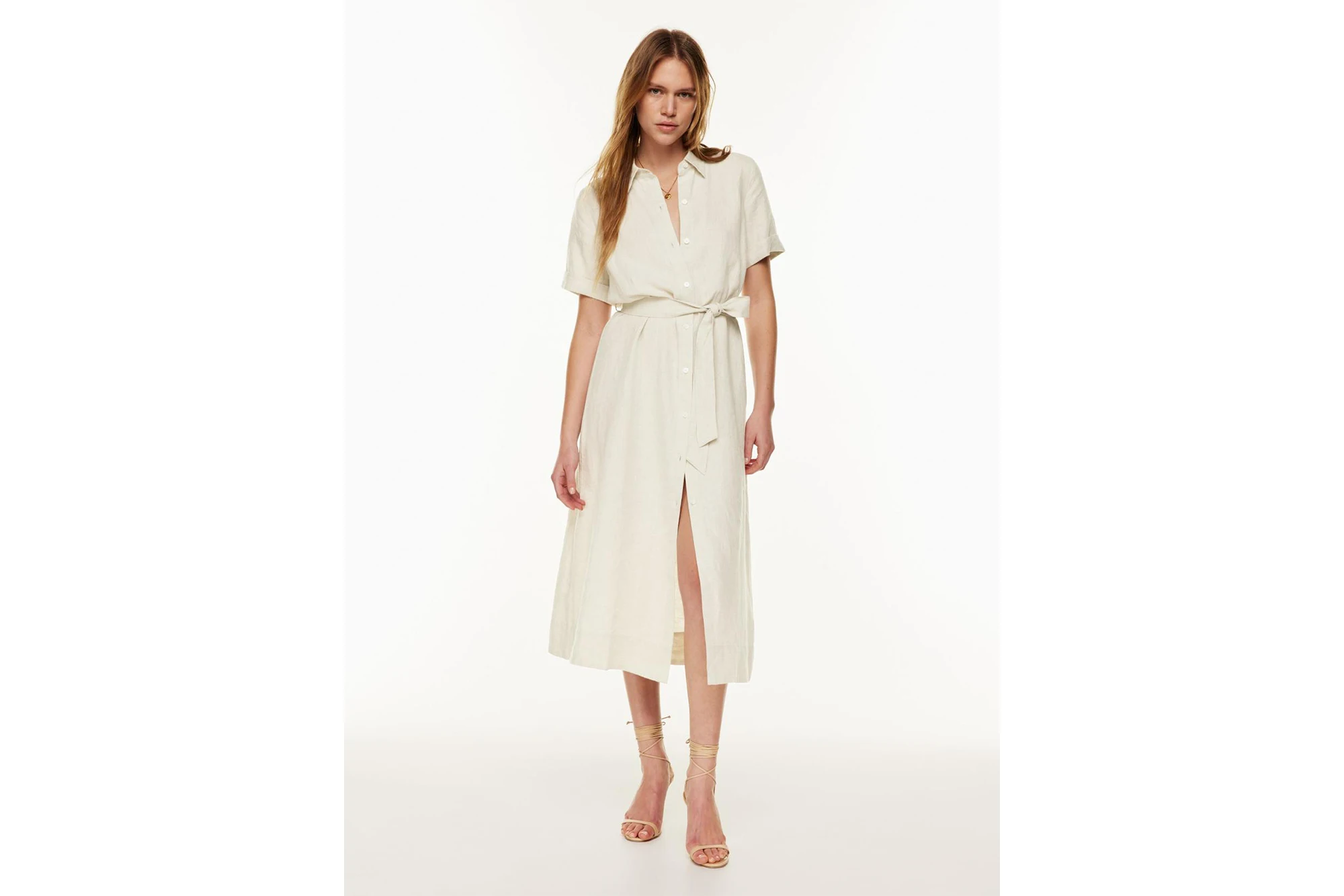 Aritzia Wilfred Eleta Linen Dress