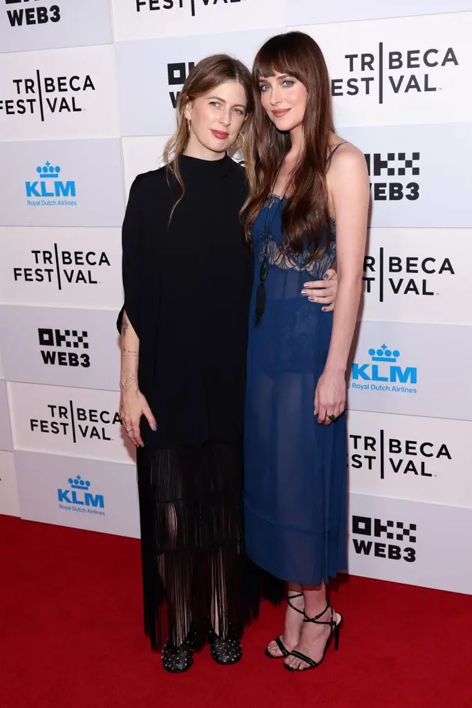 (L-R)Ro Donnelly and Dakota Johnson