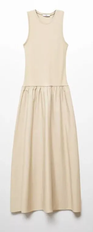 Cream dress, £24, Mango at very.co.uk