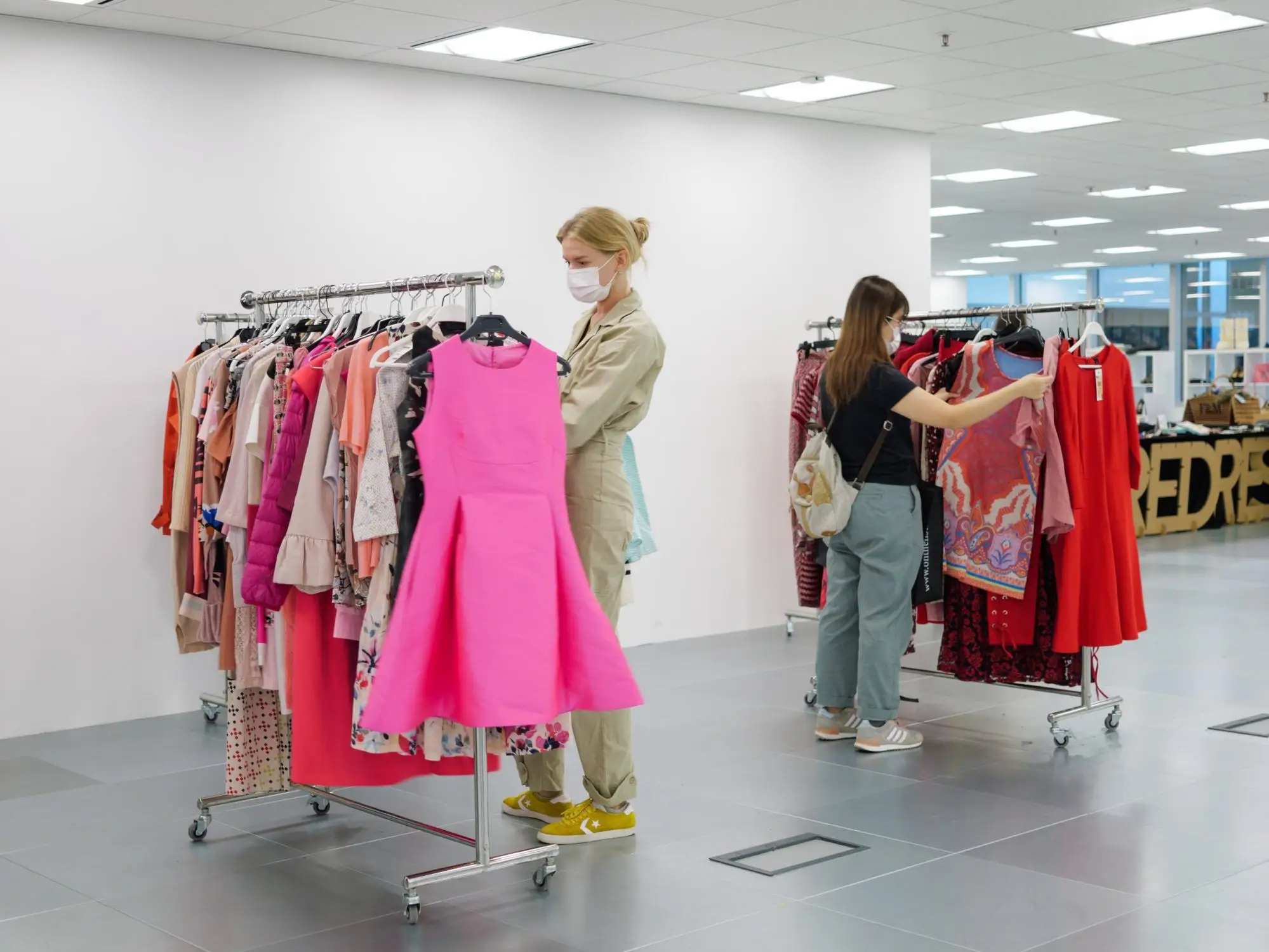 A next- hand style pop- up organised by Redress. Photo: Restitution image