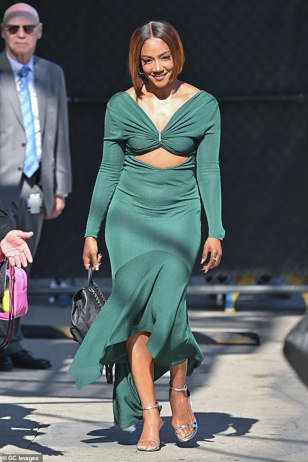 Tiffany Haddish looked sensational as she arrived at the El Capitan Theatre in Hollywood on Wednesday ahead of her Jimmy Kimmel Live! appearance