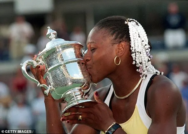 The premiere comes after Serena teased a possible return to tennis at the age of 42 - just ten months after giving birth to her second child (pictured at the 1999 US Open)