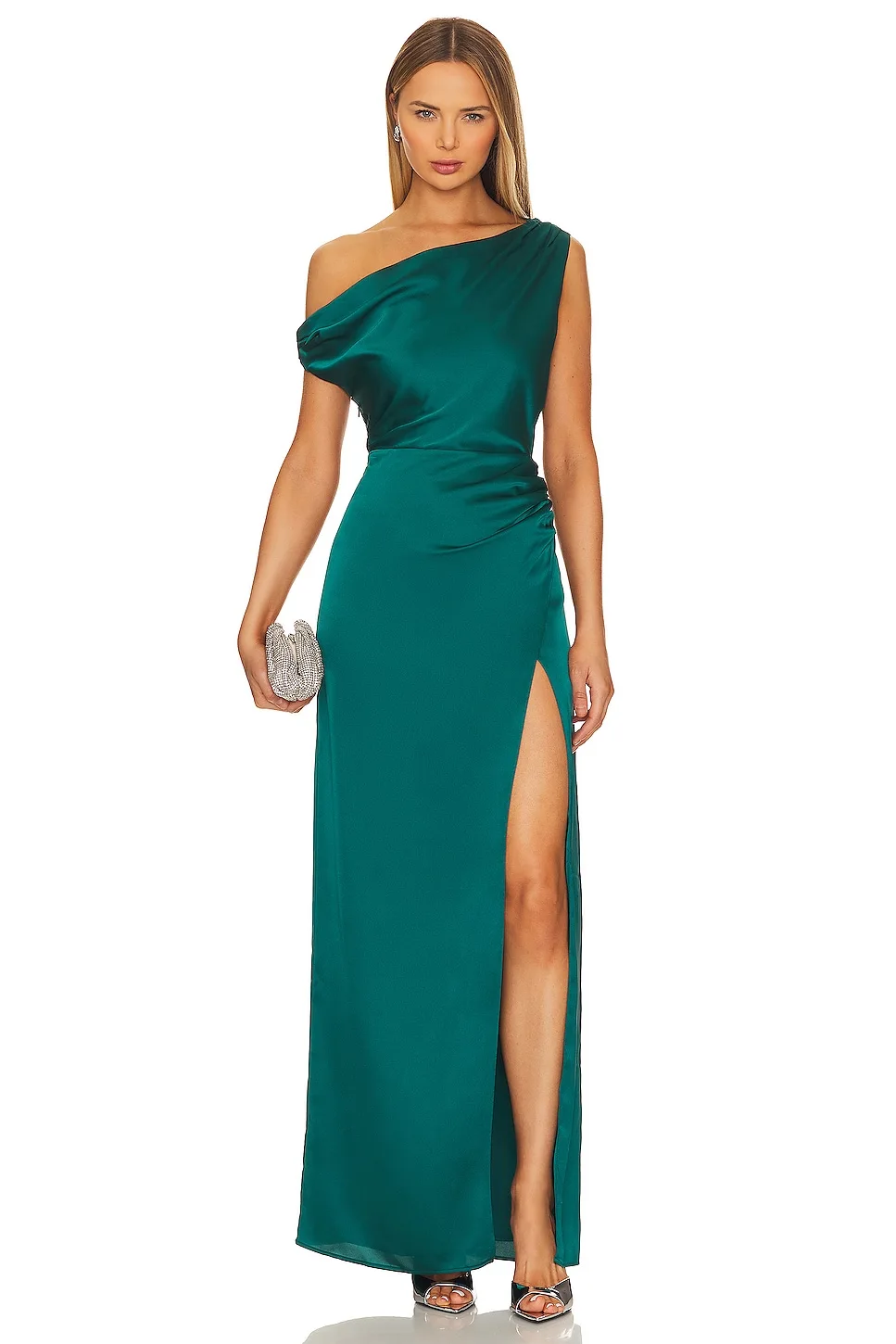 Show Me Your Mumu Jodie Dress in Emerald Luxe