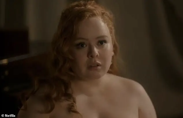 Despite the fact Part 2 of Simone's series Bridgerton featured a six-minute sex scene between Nicola Coughlan (pictured) and Luke Newton, some fans and critics were left unimpressed