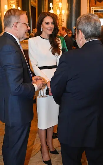 The Princess wore the same dress last year for the King's Coronation weekend