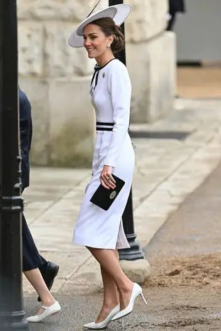 Kate Middleton arrives at Buckingham Palace for Trooping the Colour