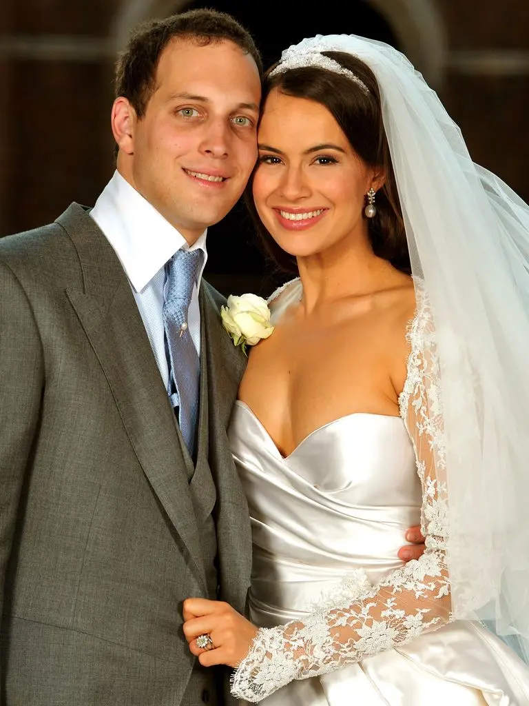 Lord Frederick Windsor and Sophie Winkleman following their wedding at Hampton Court Palace