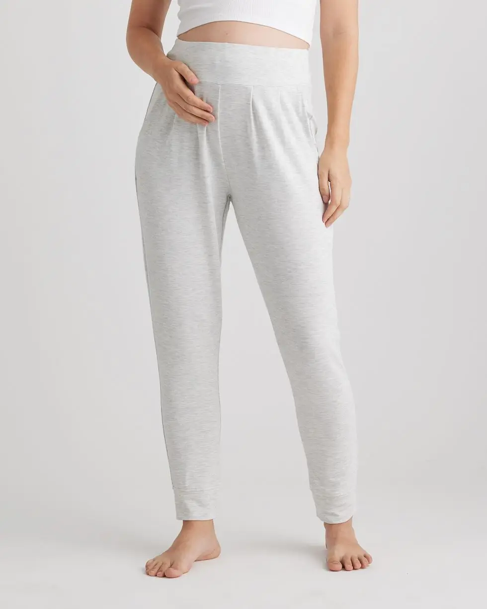 French Terry Modal Maternity Over Belly Lounge Joggers