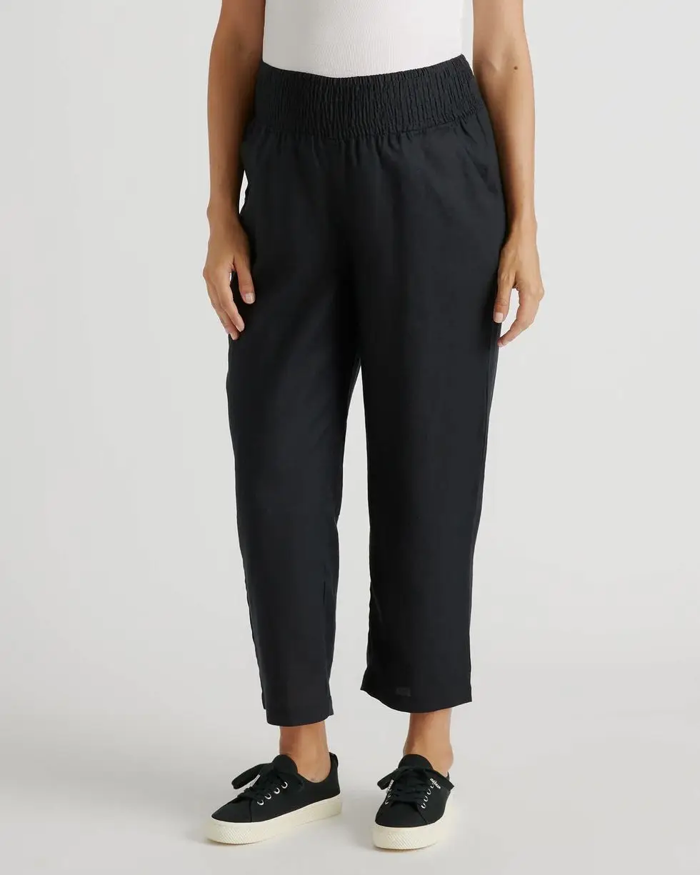 100 Percent European Linen Maternity Pants