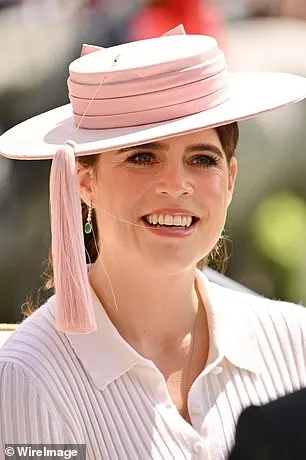 Princess Eugenie looked elegant in a pale pink ensemble