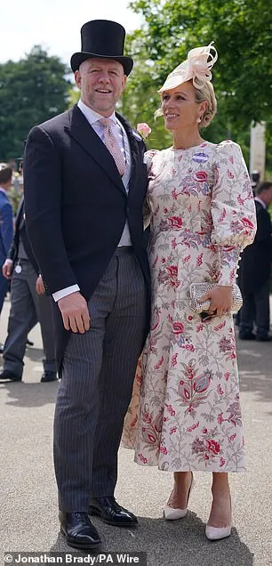 Blooming lovely! Zara opted for a cream dress with pink and purple floral details today