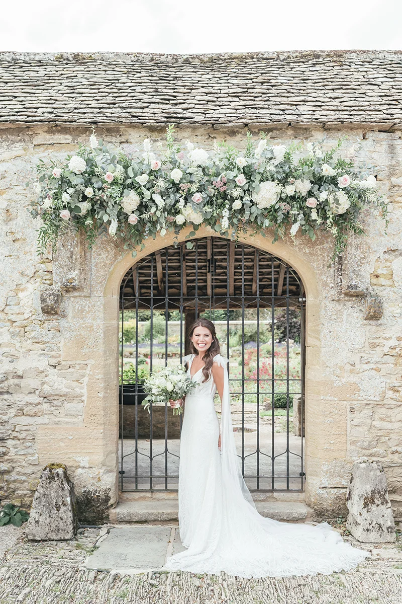 alice in her wedding dress on her wedding day