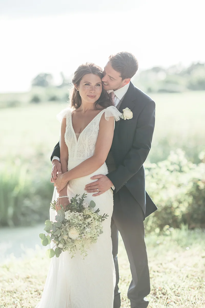 alice and rupert on their wedding day