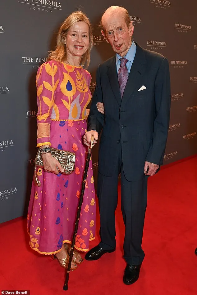 The duke, a first cousin of the late Queen Elizabeth, attended a party to celebrate the opening of hotel The Peninsula London with his daughter, Lady Helen Taylor, 60