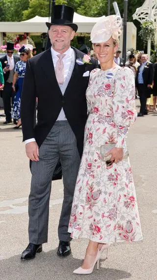 Mike Tindall and Zara Tindall attend day 2 of Royal Ascot at Ascot Racecourse