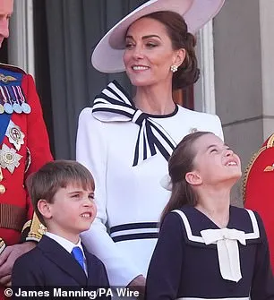 A fresh neck and various details around the neck were added to the traditional white-and-black dress. The sophisticated changes remained as relevant and present as ever. Above: Kate at Trooping the Colour earlier this month