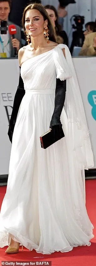 Stepping out at the 2023 Baftas (above), the Princess of Wales highlighted her penchant for sustainable dressing by re-wearing an Alexander McQueen gown that she originally wore for the 2019 ceremony