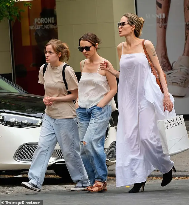 The 49-year-old Oscar winner and teenager looked relaxed as they visited various stores, including McNally Jackson Bookstore