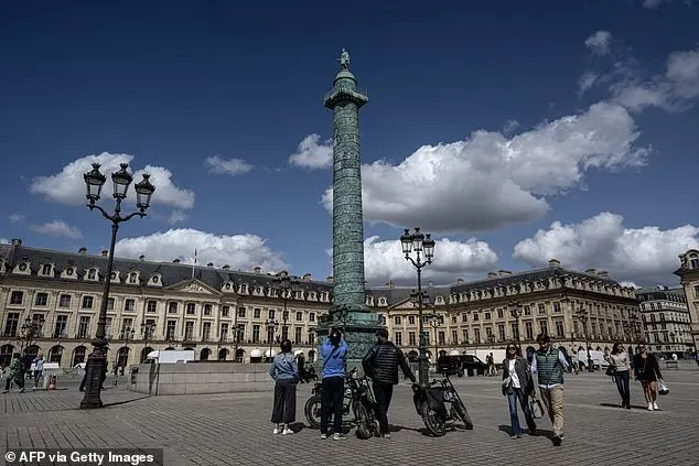 The venue for the show is the famed Place Vendôme - a square which is a renowned location for fine jewellery and the inspiration for a Catherine Deneuve film