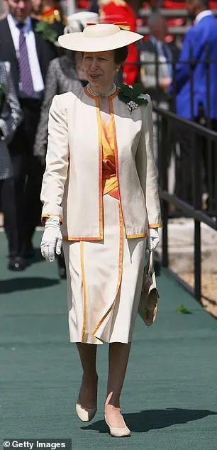 The Princess Royal inspects the uniforms of Pensioners on Founders Day Parade at Chelsea Royal Hospital in 2008