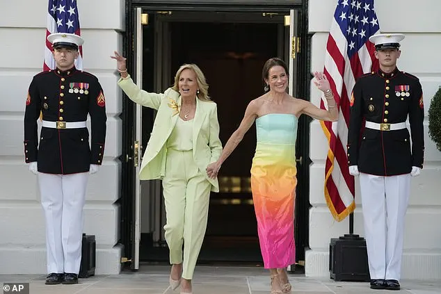 Biden, 43, is the only daughter of the president from his marriage to First Lady Jill. She attended the ceremony on the South Lawn with her mother