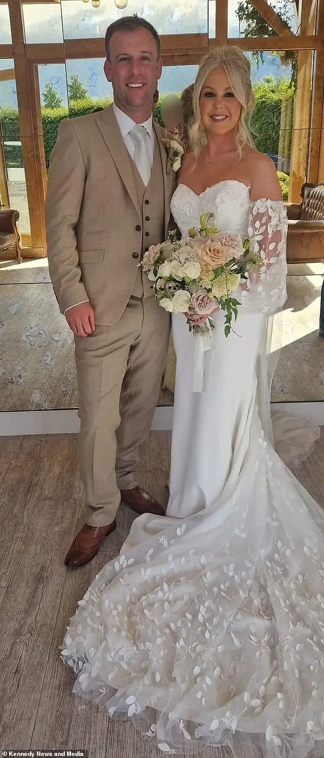 Kirsty Stewart, from Moseley, Liverpool, who got married to Andrew Stewart on 15 June at Pryors Hayes Golf Club, Cheshire, asked her bridesmaids to all wear wedding dresses - because she wanted them to 'get the attention they deserved'