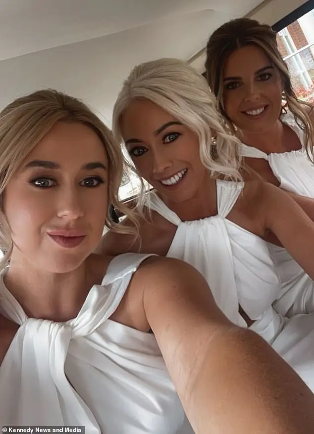 Kirsty's cousin Lorna Eames, (left) who was one of the five bridesmaids, revealed the bride's choice of dress made her feel 'really special'